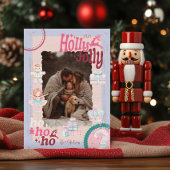 Photo Groovy Nutcracker Retro Pastel Christmas シーズンカード