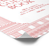 Photo guest book poster for goddess party ポスター (角)