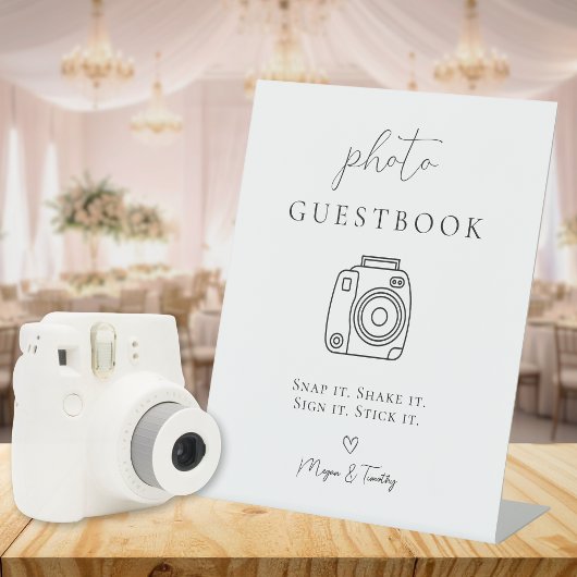 Photo Guestbook Table sign 台座サイン