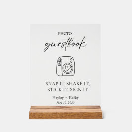 Photo Guestbook Table Top   アクリルサイン