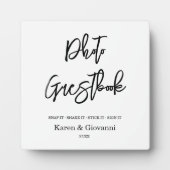 Photo Guestbook wedding sign Tabletop Plaque  フォトプラーク (正面)