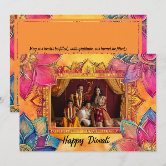 Photo Happy Diwali (正面/裏面)