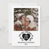 Photo Heart First Christmas as Mr & Mrs シーズンカード (正面)