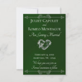 Photo & Heart Save the Date on Emerald セーブザデート (裏面)