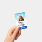 Photo Homeschool Teacher ID Badge バッジ (手持ち)