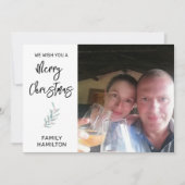 Photo Horizontal Christmas Flat シーズンカード (正面)