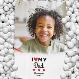 Photo I Love Myパパ・ゴルファー名カスタム ゴルフタオル