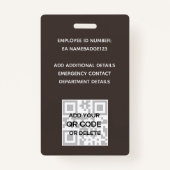 PHOTO-ID従業員VIPパスひまわり素朴花 バッジ (裏面)