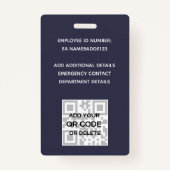 PHOTO-ID従業員VIPパスガーリーグリッター花 バッジ (裏面)