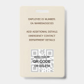 PHOTO-ID従業員VIPパス水色抽象的 バッジ (裏面)