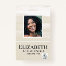 PHOTO-ID従業員VIPパス水色抽象的