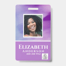 PHOTO-ID従業員VIPパス水色抽象的