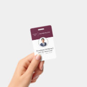 Photo ID バッジ | 認定不動産エージェント | QRコード入り (手持ち)