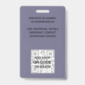 PHOTO ID – 従業員VIPパスガーリーグリッター花 バッジ (裏面)