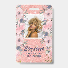 PHOTO ID – 従業員VIPパスガーリーグリッター花