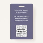 PHOTO ID – 従業員VIPパスガーリーグリッター花 バッジ (裏面)