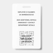 PHOTO ID – 従業員VIPパスガーリーグリッターGlam バッジ (裏面)