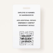 PHOTO ID – 従業員VIPパスガーリーグリッターGlam バッジ (裏面)