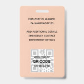 PHOTO ID – 従業員VIPパス – 花ガーリー咲 バッジ (裏面)