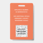 PHOTO ID – 従業員VIPパス – 花ガーリー咲 バッジ (裏面)