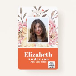 PHOTO ID – 従業員VIPパス – 花ガーリー咲 バッジ