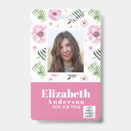 PHOTO ID – 従業員VIPパス – 花ガーリー咲 バッジ