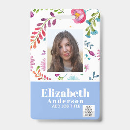 PHOTO ID – 従業員VIPパス – 花ガーリー咲 バッジ