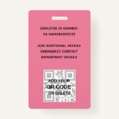 PHOTO ID – 従業員VIPパス – 花ガーリー咲 バッジ (裏面)