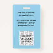 PHOTO ID – 従業員VIPパス – 花ガーリー咲 バッジ (裏面)