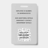 PHOTO ID – 従業員VIPパス – 花ガーリー咲 バッジ (裏面)