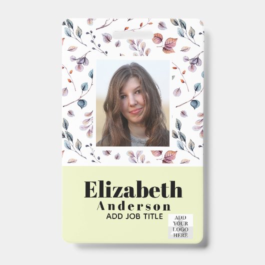 PHOTO ID – 従業員VIPパス – 花ガーリー咲 バッジ (正面)