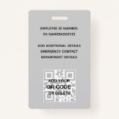 PHOTO ID – 従業員VIPパス – 花ガーリー咲 バッジ (裏面)