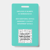 PHOTO ID – 従業員VIPパス – 花ガーリー咲 バッジ (裏面)