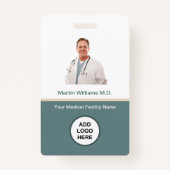 Photo ID Hospital Medicalプロフェッショナル名 バッジ (裏面)