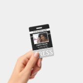 Photo ID ReporterパーソナライズされたがPass IDを押しました バッジ (手持ち)