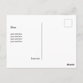 photo image card, thank you card ポストカード (裏面)