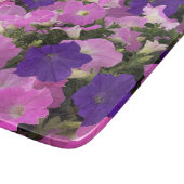Photo Image Of Morning Glory Pink & Purple Flowers カッティングボード (角)