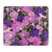 Photo Image Of Morning Glory Pink & Purple Flowers カッティングボード (正面)