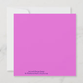 Photo Image Of Morning Glory Pink & Purple Flowers カード (裏面)