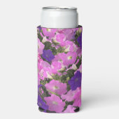 Photo Image Of Morning Glory Pink & Purple Flowers スリム缶クーラー (Seltzer正面)