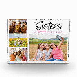 Photo In Glass Block Sistersが友達を作最高のる フォトブロック