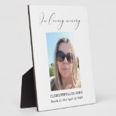 Photo In loving memory sign Tabletop  フォトプラーク (側面)