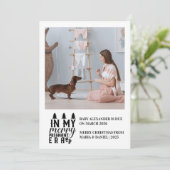 Photo In My Merry Pregnant Era Christmas シーズンカード (スタンド正面)