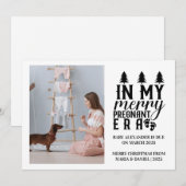 Photo In My Merry Pregnant Era Christmas シーズンカード (正面/裏面)