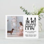 Photo In My Merry Pregnant Era Christmas シーズンカード (スタンド正面)