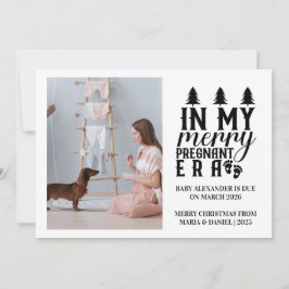 Photo In My Merry Pregnant Era Christmas シーズンカード