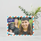 PHOTO INSERT AIRMAIL～招待状卒業パーティー 招待状 (スタンド正面)