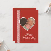 Photo inside Heart image with lace border カード (正面/裏面インサイチュ)