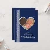 Photo inside Heart image with lace border カード (正面/裏面インサイチュ)