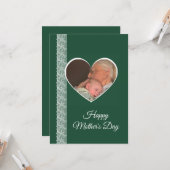 Photo inside Heart image with lace border カード (正面/裏面インサイチュ)